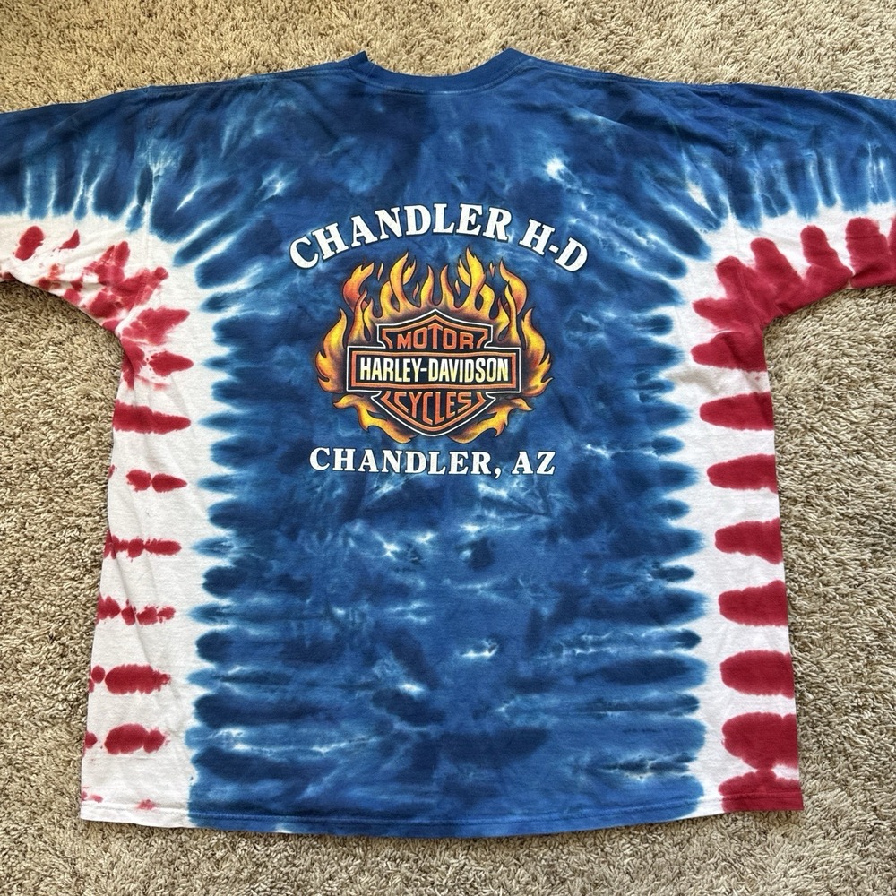 Vintage 2002 Harley-Davidson USA Tie-Dye Shirt XXL - Chandler, AZ - Y2K
